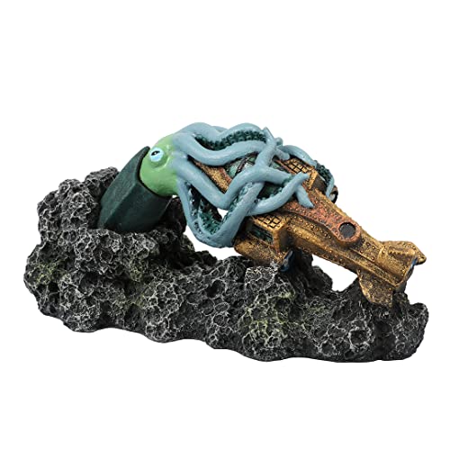 Aqua Della, Dekoration für Aquarium, Krokodilkopf L - 32,5 x 17 x 20,5 cm, in Polyesterharz, Nicht -toxischem und neutralem pH, geeignet für Aquarium frisch und gesalzenes Wasser, realistisch Aqua Della, Dekoration für Aquarium, Krokodilkopf L - 32,5 x 17 x 20,5 cm, in Polyesterharz, Nicht -toxischem und neutralem pH, geeignet für Aquarium frisch und gesalzenes Wasser, realistisch von Smurfs AquaDella