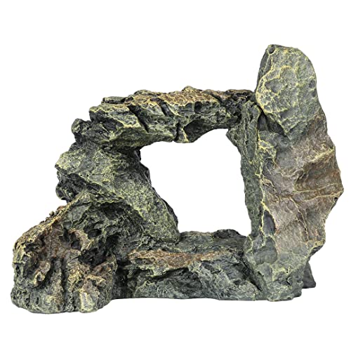 Aqua Della, Dekoration für Aquarium, Slate S – 26,5 x 17,5 x 19 cm, Ornament aus Polyesterharz, ungiftig und pH-neutral, geeignet für Süß- und Salzwasser, realistisch von Aqua Della