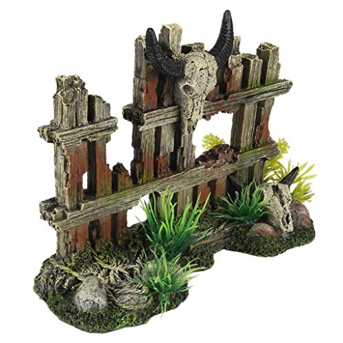 Aqua Della, Dekoration für Aquarium, Zaun mit Hörnern, 19,2 x 7,5 x 13,5 cm, Ornament aus Polyesterharz, ungiftig und pH-neutral, für Süß- und Salzwasser, realistische Dekoration Aqua Della, Dekoration für Aquarium, Zaun mit Hörnern, 19,2 x 7,5 x 13,5 cm, Ornament aus Polyesterharz, ungiftig und pH-neutral, für Süß- und Salzwasser, realistische Dekoration von Aqua Della