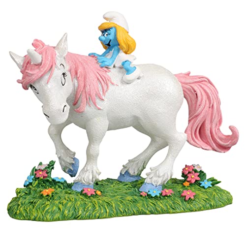 Smurfs AquaDella Aqua Della, Die Schlümpfe Waldeinhornfigur 15,4 x 7,7 x 12,7 cm, sehr detailliert und aus Polyesterharz gefertigt, ungiftig und pH-neutral, für Süß- und Salzwasseraquarien von Smurfs AquaDella