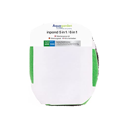 Aquagarden, Filterset für Teiche, Schaumstofffilter-Satz, Polymer-Wolle-Filterpads, Teichpflege-Set, geeignet für das Modell Inpond 5 in 1 mit 6000 & 9000 Litern Aquagarden, Filterset für Teiche, Schaumstofffilter-Satz, Polymer-Wolle-Filterpads, Teichpflege-Set, geeignet für das Modell Inpond 5 in 1 mit 6000 & 9000 Litern von Aqua Garden