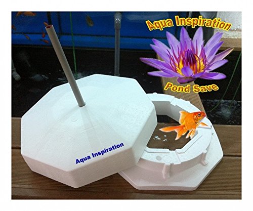 Aqua Inspiration Pond Save Eisfreihalter extra groß 40 cm inklusive O2 Protector & Floating Protector Sicherung & Abnehmbaren Deckel - Eisfrei im Winter & Futter Ring im Sommer Aqua Inspiration Pond Save Eisfreihalter extra groß 40 cm inklusive O2 Protector & Floating Protector Sicherung & Abnehmbaren Deckel - Eisfrei im Winter & Futter Ring im Sommer von Aqua Inspiration