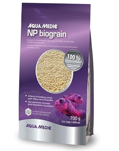Aqua Medic NP biograin 700gr, Granulat für Wirbelbettfilter zum Abbau von Nitrat und Phosphat im Meerwasseraquarium von Aqua Medic