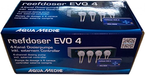 Aqua Medic Reefdoser EVO 4, 4-Fach Dosierpumpe mit Controller, Calcium und Hydrogencarbonat-Zugabe, Automatische Fütterung mit lebendem Plankton, 1.55 kg Aqua Medic Reefdoser EVO 4, 4-Fach Dosierpumpe mit Controller, Calcium und Hydrogencarbonat-Zugabe, Automatische Fütterung mit lebendem Plankton, 1.55 kg von Aqua Medic
