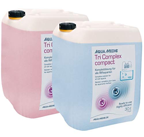 Aqua Medic Tri Complex compact 2x30l, Komplettlösung für alle Riffaquarien von Aqua Medic