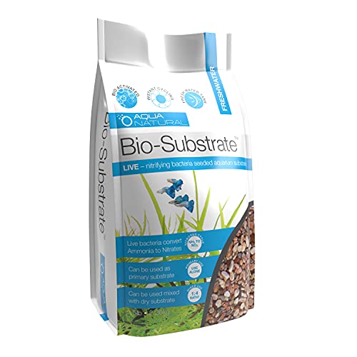 Aqua Natural Flamingo Bio-Substrat 2,3 kg für Aquarien, Kies gesät mit Bioaktiven, nitrifizierenden Bakterien, 4-6 mm von Aqua Natural