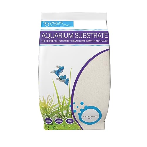 Aqua Natural Sugar White Sand 9 kg Substrat für Aquascaping, Aquarien, Vivarien und Terrarien von Aqua Natural