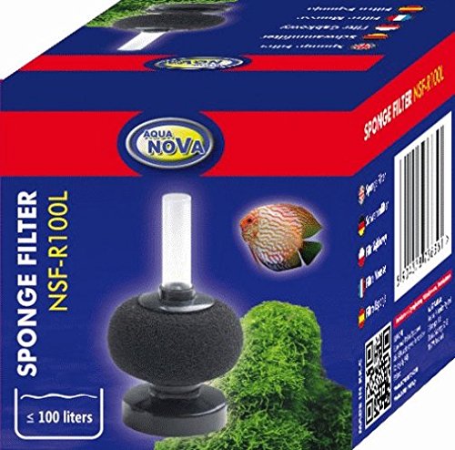 Biotope Aquatics Ltd Aqua Nova NSF-R100L Runder Aquarium-Schwammfilter für Aquarien, Frittier- und Quarantäne-Tanks von BiotopeAquatics