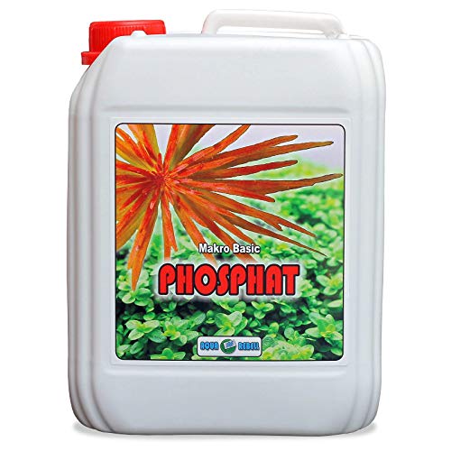 Aqua Rebell ® Makro Basic Phosphat Dünger - 5 Literflasche - optimale Versorgung für Ihre Aquarium Wasserpflanzen - Aquarium Dünger speziell für Wasserpflanzen entworfen von Aqua Rebell