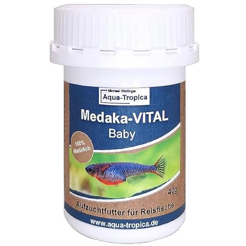 Aqua-Tropica Medaka-VITAL Baby 40g - Unsere Neue Zuchtfutter Formel für den perfekte Start Deiner geschlüpften Medaka-Jungfische Aqua-Tropica Medaka-VITAL Baby 40g - Unsere Neue Zuchtfutter Formel für den perfekte Start Deiner geschlüpften Medaka-Jungfische von Aqua-Tropica VITAL