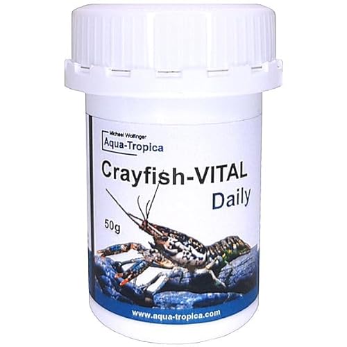 Aqua-Tropica Crayfish-VITAL Daily - Premium Krebsfutter für Flusskrebse der Gattungen Procambarus, Cambarus, Astacus und Cherax Krebse aus Australien - Körnung 7 mm - 50g Aqua-Tropica Crayfish-VITAL Daily - Premium Krebsfutter für Flusskrebse der Gattungen Procambarus, Cambarus, Astacus und Cherax Krebse aus Australien - Körnung 7 mm - 50g von Aqua-Tropica