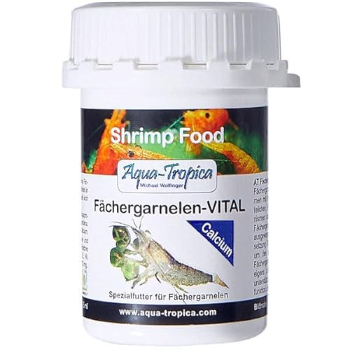 Aqua-Tropica Fächergarnelen-VITAL Calcium - Feinstes Kalzium- & Mineralfutter I Futter für Fächergarnelen und andere Filtrierer I 45g Aqua-Tropica Fächergarnelen-VITAL Calcium - Feinstes Kalzium- & Mineralfutter I Futter für Fächergarnelen und andere Filtrierer I 45g von Aqua-Tropica