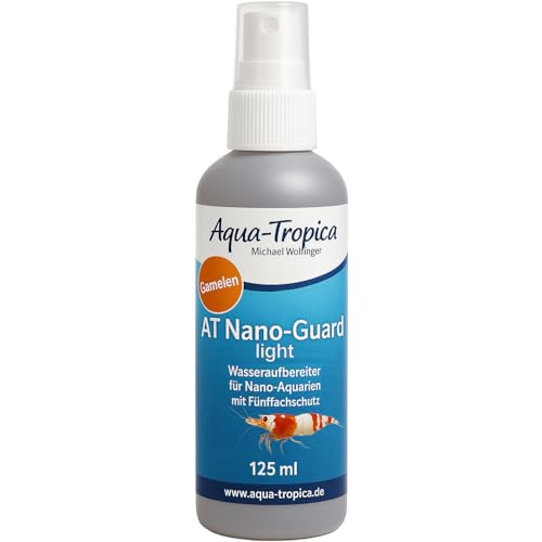 Aqua-Tropica Nano-Guard Light - Wasseraufbereiter für Garnelen mit fünffach Schutz | Für garnelengerechtes Wasser im Nano-Aquarium | 125 ml für 625 Liter (Für 625 Liter) von Aqua-Tropica