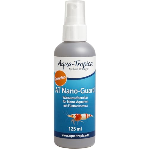 Aqua-Tropica Nano-Guard - Wasseraufbereiter für Garnelen mit fünffach Schutz | Für garnelengerechtes Wasser im Nano-Aquarium | 125 ml für 1250 Liter Aqua-Tropica Nano-Guard - Wasseraufbereiter für Garnelen mit fünffach Schutz | Für garnelengerechtes Wasser im Nano-Aquarium | 125 ml für 1250 Liter von Aqua-Tropica