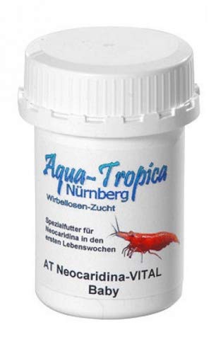 Aqua-Tropica Neocaridina VITAL Baby - Aufzucht und Farbfutter für Neocaridina Garnelen, 45 g von Aqua-Tropica