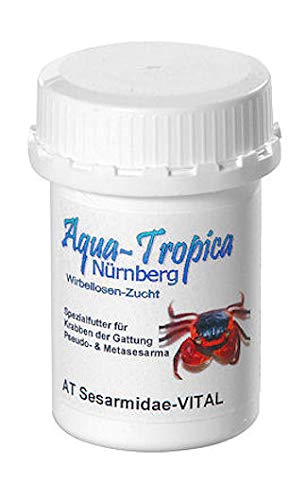 Aqua-Tropica Sesarmidae-VITAL - Spezialfutter für Krabben wie Pseudosesarma, Metasesarma, 35 g von Aqua-Tropica