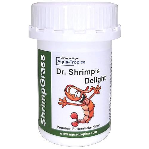Dr. Shrimp Delight ShrimpGrass 40g - Premium Garnelenfutter, Pelletfutter zur Unterstützung der Verdauung Dr. Shrimp Delight ShrimpGrass 40g - Premium Garnelenfutter, Pelletfutter zur Unterstützung der Verdauung von Aqua-Tropica