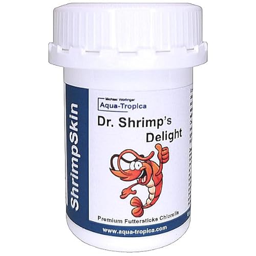 Dr. Shrimp Delight - ShrimpSkin 40g - Premium Garnelen Futter, Pelletfutter zur Unterstützung Dere Häutung und der Regeneration des Exoskelett - Als Leckerli oder für zwischendurch Dr. Shrimp Delight - ShrimpSkin 40g - Premium Garnelen Futter, Pelletfutter zur Unterstützung Dere Häutung und der Regeneration des Exoskelett - Als Leckerli oder für zwischendurch von Aqua-Tropica