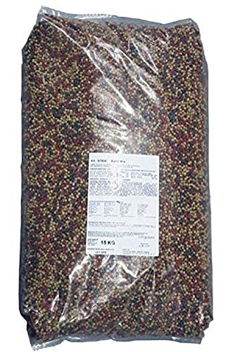 AquaForte hochwertiges Basis Fischfutter, 15 kg (± 40 Liter), Small Pellets (3 mm) von AquaForte