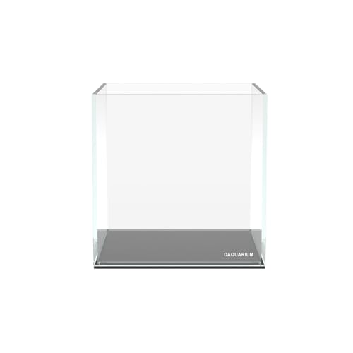 Collar Aquarium 5 l - Weißglas - Nano-Aquarium mit ultra-transparentem Glas - mit Abdeckscheibe und Unterlegmatte von Aqualighter