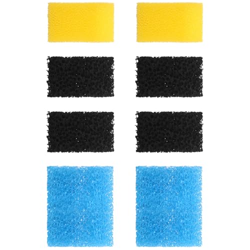 AquaMiracle Aquariumfilter Ersatzschwamm, Aquariumfilter Ersatzteile, einschließlich 2 x grober Schwamm, 2 x feiner Schwamm & 4 x kohlensäurehaltiger Schwamm, für 10-40 Gallonen AquaMiracle Aquariumfilter Ersatzschwamm, Aquariumfilter Ersatzteile, einschließlich 2 x grober Schwamm, 2 x feiner Schwamm & 4 x kohlensäurehaltiger Schwamm, für 10-40 Gallonen von AquaMiracle