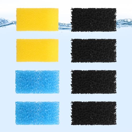 AquaMiracle Aquariumfilter Ersatzschwamm, Aquariumfilter Ersatzteile, einschließlich 2 x grober Schwamm, 2 x feiner Schwamm und 4 x kohlensäurehaltiger Schwamm AquaMiracle Aquariumfilter Ersatzschwamm, Aquariumfilter Ersatzteile, einschließlich 2 x grober Schwamm, 2 x feiner Schwamm und 4 x kohlensäurehaltiger Schwamm von AquaMiracle