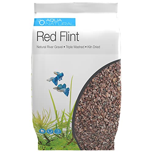 AquaNatural Red Flint Kiessubstrat für Aquascaping, Aquarien, Vivarien und Terrarien, 9 kg von AquaNatural