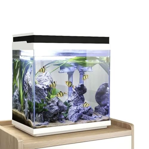AquaOne Aquarium Komplettset LED mit Pumpe HNE-300 I Kleines Nanoaquarium 13 Liter mit Filteranlage I Mini Nano Becken Set für Fische und Garnelen von AquaOne