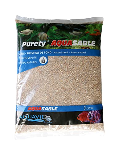 Natürlicher Sand, Aquasable in Beutel, 1 mm-2,5 mm, 3 l, Rosa S2 von AquaVie