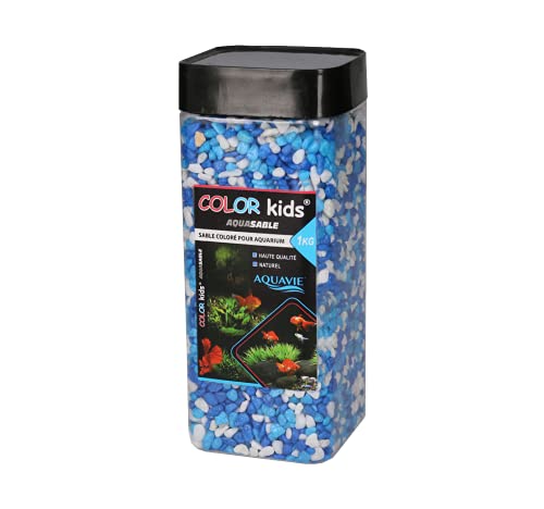 Natürlicher Sand in Topf, 1 kg, gemischt, Blau S4 von AquaVie