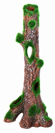 SF Holzstamm mit Moos Gr. L aus Keramik ca. 25cm hoch, StammØ 3,5cm von Aquadistri