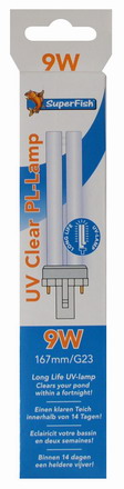 UVC Lampe PL 9 Watt LONGLIFE UV-C Wasser-Klärer Ersatzröhre Teichfilter von Aquadistri