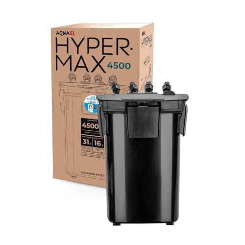 AQUAEL Filter HYPERMAX 4500 BT – Kontrolliere die Unterwasserwelt | Außenfilter für Süßwasseraquarien 200–1500 l | 4500 l/h | 18–36 W von Aquael