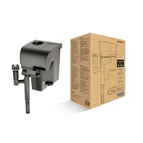 AQUAEL Filter FZN PRO 700 – Passe ihn deinen Bedürfnissen an | Rucksackfilter für Süßwasseraquarien 75–130 l | 700 l/h | 6,2 W von Aquael