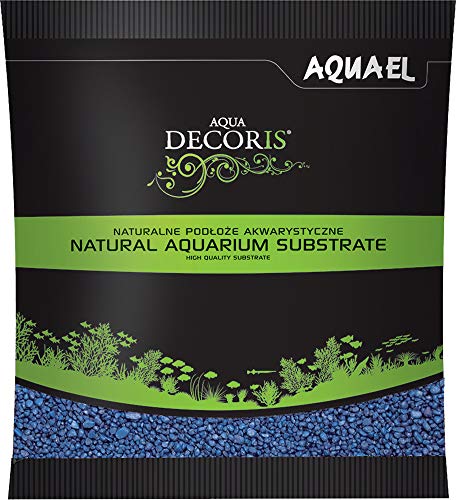 Aquael Kies für Aquarien, 2-3 mm, 1 kg, Blau, Schwarz, EL121320 von Aquael