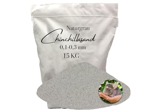 15 kg Chinchillasand Badesand 0,1-0,3 mm hocherhitzt keimfrei samtweich hellgrau umweltfreundlich papierverpackt 15 kg Chinchillasand Badesand 0,1-0,3 mm hocherhitzt keimfrei samtweich hellgrau umweltfreundlich papierverpackt von Aquagran