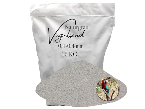 15kg Vogelsand 0,1-0,4 mm ohne Zusatzstoffe wie Anis und Grit grau keimfrei qualitativ hochwertig Bodengrund für Käfige 15kg Vogelsand 0,1-0,4 mm ohne Zusatzstoffe wie Anis und Grit grau keimfrei qualitativ hochwertig Bodengrund für Käfige von Aquagran