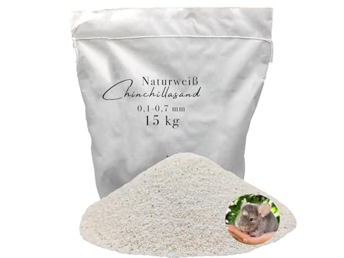 Aquagran 15 kg Chinchillasand Badesand 0,1-0,7 mm hocherhitzt keimfrei samtweich weiß umweltfreundlich papierverpackt Aquagran 15 kg Chinchillasand Badesand 0,1-0,7 mm hocherhitzt keimfrei samtweich weiß umweltfreundlich papierverpackt von Aquagran