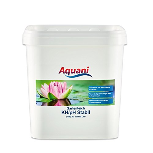 Aquani KH/pH Stabil 5.000g erhöht die Karbonathärte für stabile Wasserwerte gesunde Fische und optimalen biologischen Schadstoffabbau im Teich von Aquani