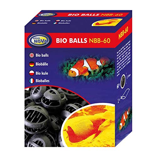 Aqua Nova Bio Balls - 60 Aquarium Filterkugeln von Aquanova