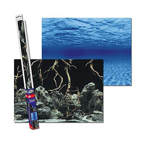 Beidseitiger Hintergund aus Papier für Aquarien Roots/Waters XL 150x60cm. von Aquanova