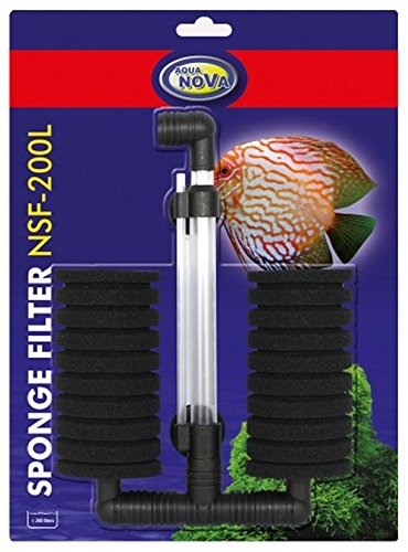 Doppelarmiger-Schwammfilter - AQUANOVA NSF200, mit eingebautem Belüfter von BiotopeAquatics