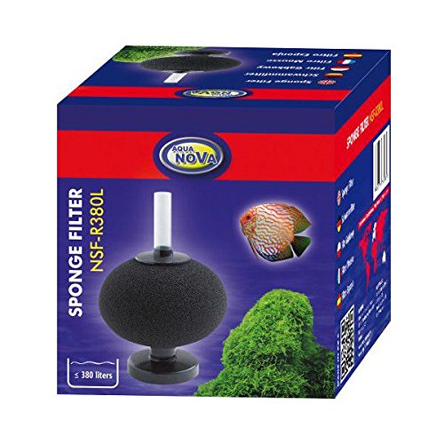 Schwammfilter NSF-R380L mit Ausströmerstein für Aquarien bis 380 Liter. von Ewbob