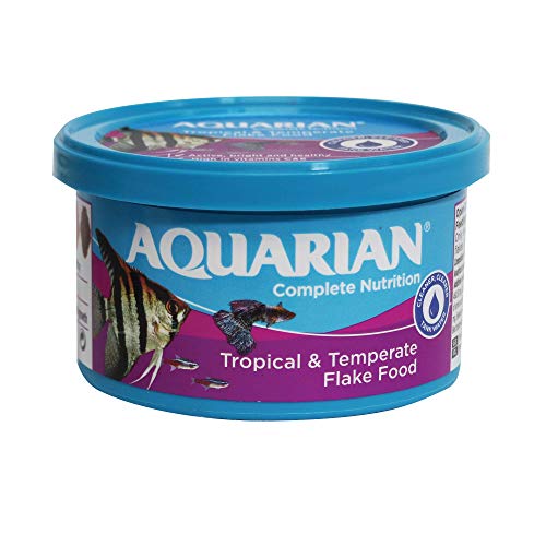 AQUARIAN Complete Nutrition Aquarium-Flocken für Tropische Fische, 25 g Behälter von Aquarian