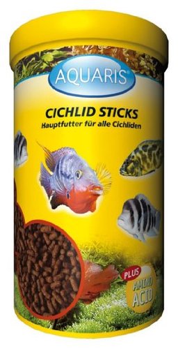 AQUARIS Cichlid Sticks - Natürliches Aquarium Fischfutter, 250 ml - Ausgewählte Rohstoffe, für Cichliden von AQUARIS