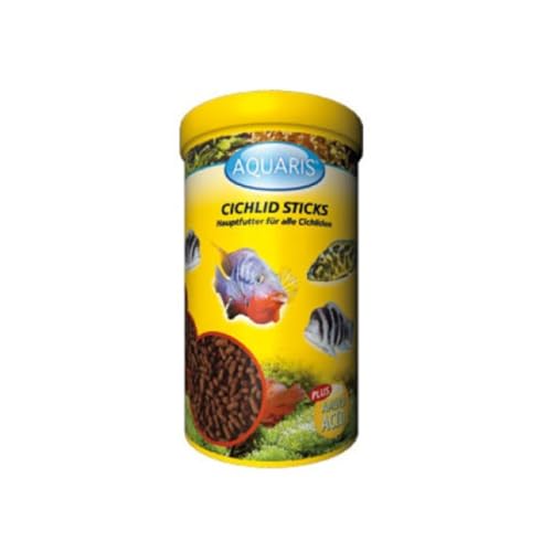 AQUARIS Cichlid Sticks - Natürliches Aquarium Fischfutter, 250 ml - Ausgewählte Rohstoffe, für Cichliden von AQUARIS