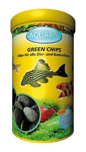 AQUARIS Green Chips Aquarium Fischfutter für Welse 125 g, 250 ml. Fischfutter für Welse und Bodenfische. Wird leicht absorbiert und trübt das Wasser Nicht. Komplettfutter für eine gesunde Entwicklung AQUARIS Green Chips Aquarium Fischfutter für Welse 125 g, 250 ml. Fischfutter für Welse und Bodenfische. Wird leicht absorbiert und trübt das Wasser Nicht. Komplettfutter für eine gesunde Entwicklung von Aquaris