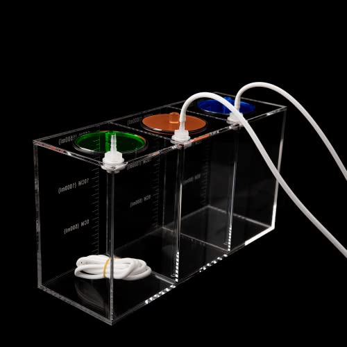 Aquarium Choice Dosierbehälter Dosierbehälter Flüssigkeitsbehälter Vorratseimer Dosierpumpe Reservoir Behälter mit DREI separaten Lagerräumen Aquarium Choice Dosierbehälter Dosierbehälter Flüssigkeitsbehälter Vorratseimer Dosierpumpe Reservoir Behälter mit DREI separaten Lagerräumen von Aquarium Choice