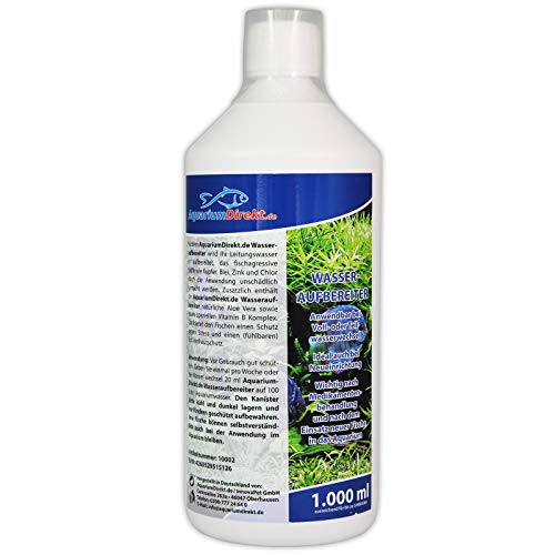 AquariumDirekt Wasseraufbereiter für das Aquarium (Perfekt bei Voll- oder Teilwasserwechsel und bei Neueinrichtung - Wasseraufbereitung - Leitungswasser), Größe:1 L von AquariumDirekt