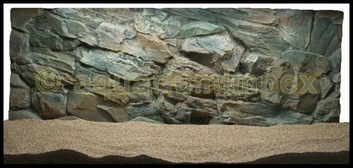 3D Aquarienrückwand 120x50 Rock von Aquariumimpex